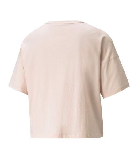 T-shirt Rose Femme Puma Essential Cropped
