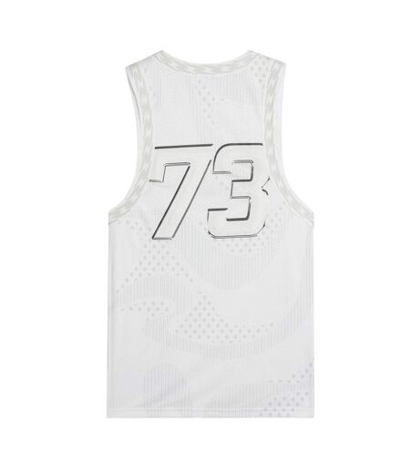 Womens/ladies Mesh Performance Basketball Jersey  White Puma