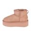 Womens/ladies Stinger Micro Sheepskin Platform Snow Boots Pink EMU Australia-3