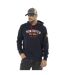 Sweat homme à capuche en molleton avec print logo devant brodé Vondutch-1