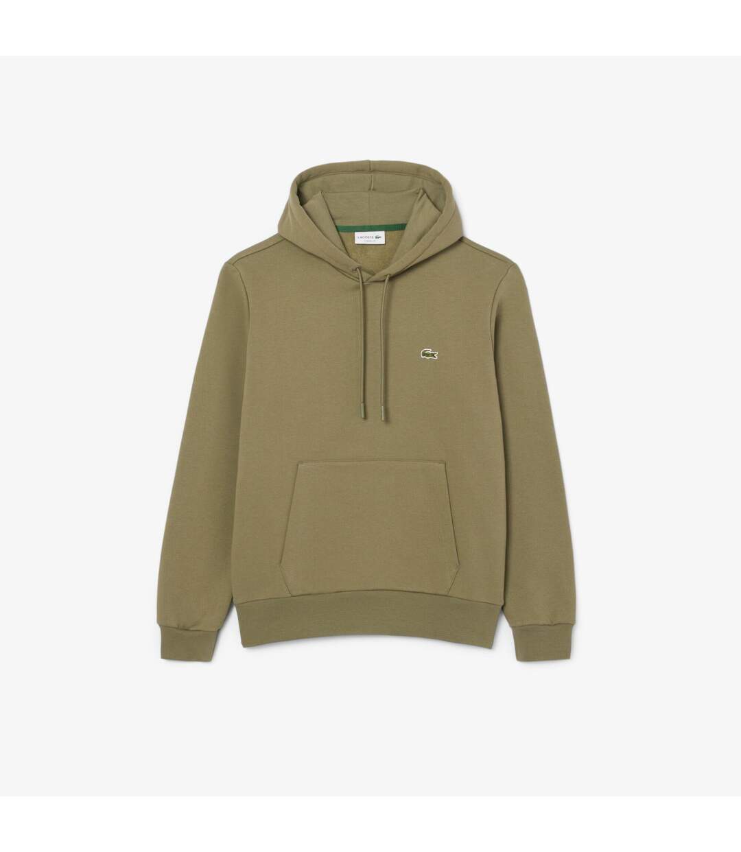 Mens Organic Cotton Hoodie Green Lacoste-1