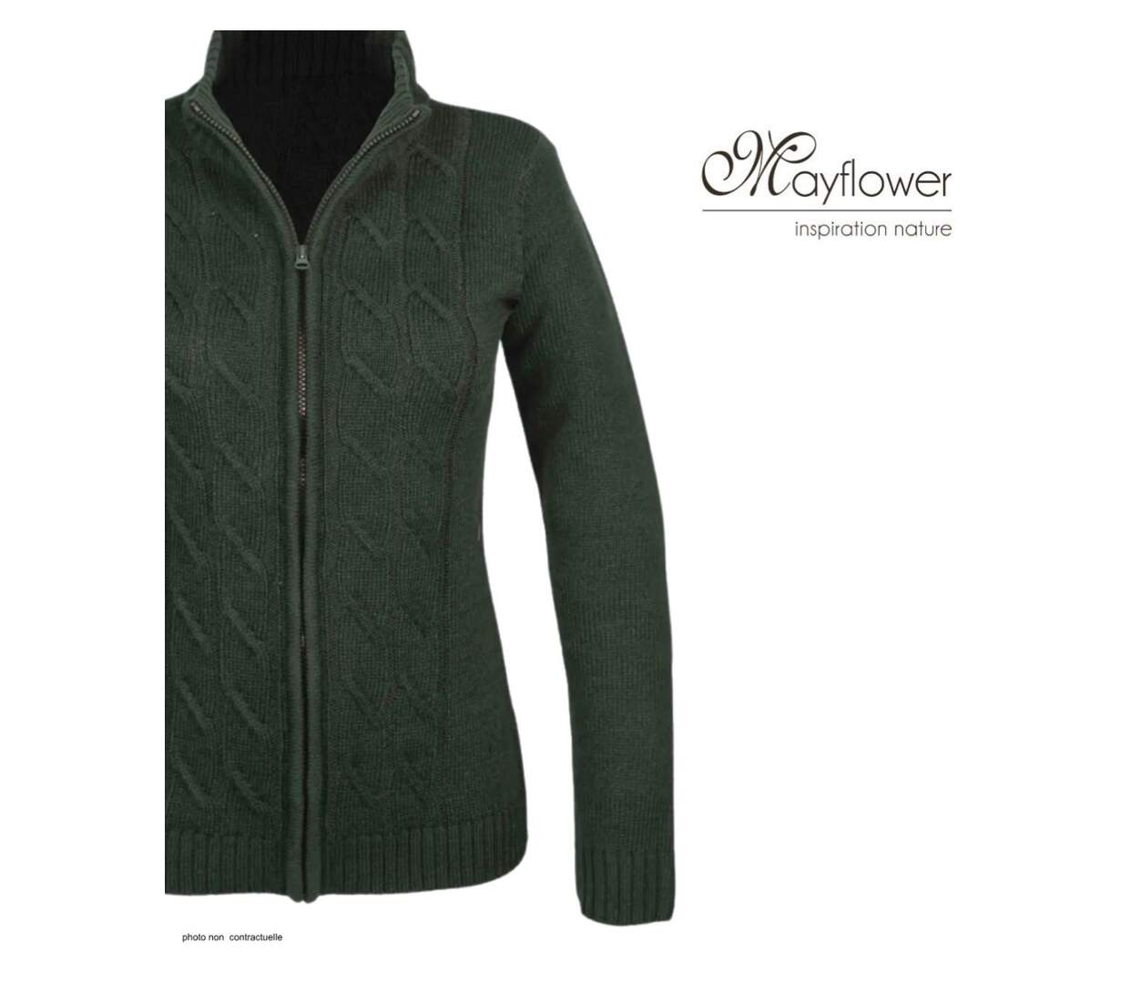 Cardigan zippé avec laine SAMY2-5
