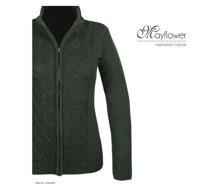 Cardigan zippé avec laine SAMY2