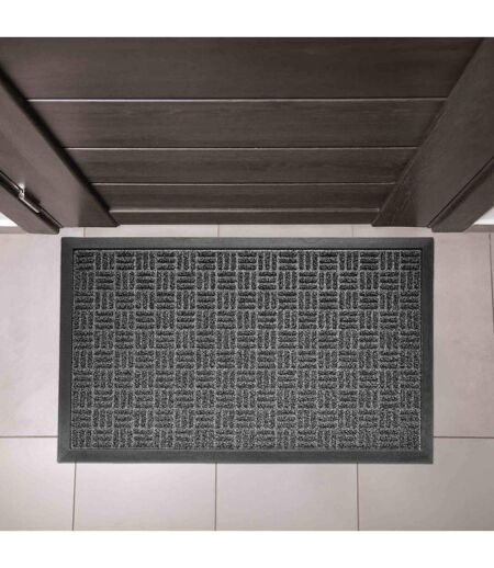Tapis d'Entrée Grattoir Jason 45x75cm Noir