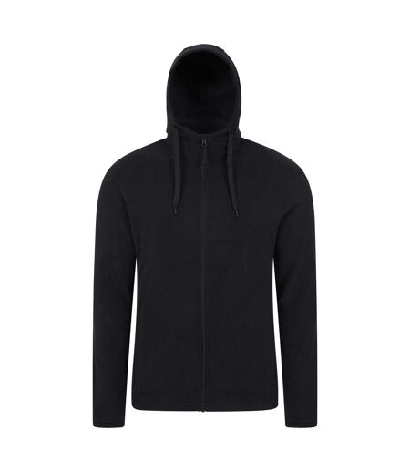 Mens camber fleece full zip hoodie black Mountain Warehouse