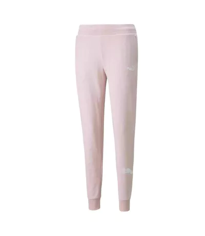 Womens/ladies Power Graphic Jogging Bottoms Pink Puma
