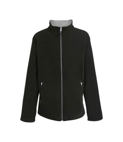 Mens Ascender Fleece Jacket Black Mineral Grey Regatta
