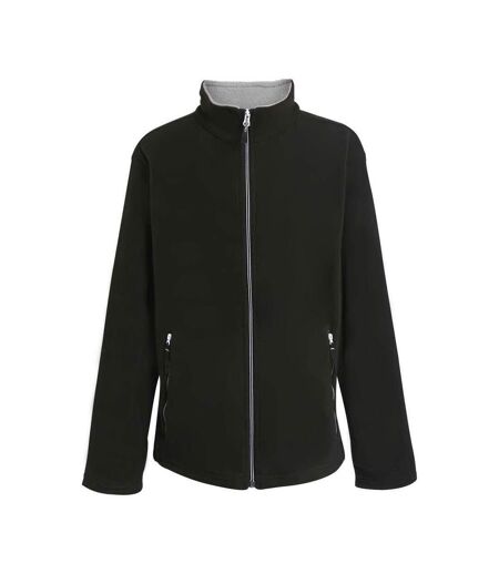 Mens Ascender Fleece Jacket Black Mineral Grey Regatta