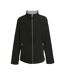 Mens Ascender Fleece Jacket Black Mineral Grey Regatta-1