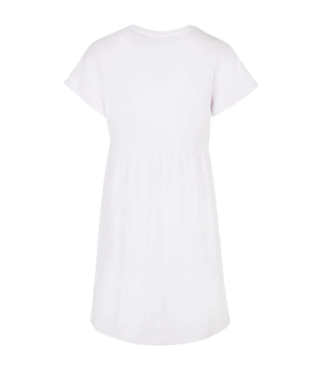 Robe T-shirt Empire Valance Femme Blanc Urban Classics-2