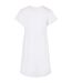 Robe T-shirt Empire Valance Femme Blanc Urban Classics-2