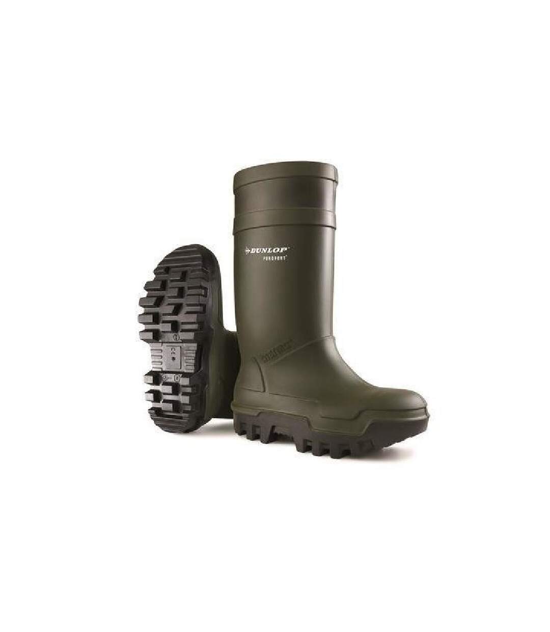 C662933 purofort thermo + full safety wellington / mens boots / safety wellingtons green Dunlop-1