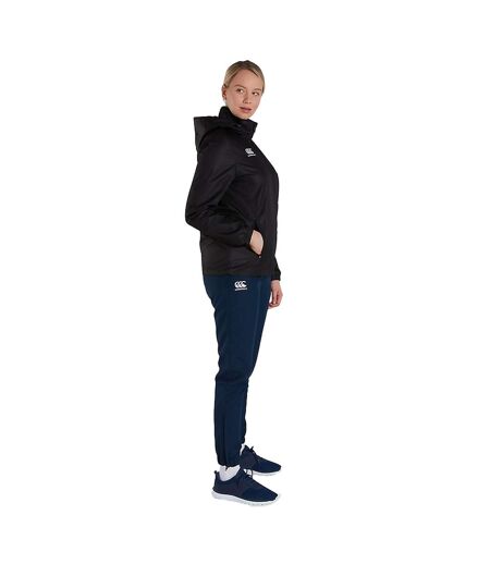 Womens/ladies Club Vaposhield Full Zip Waterproof Jacket Black Canterbury