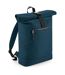 Sac à dos roll-top polyester recyclé - BG286 - bleu pétrole