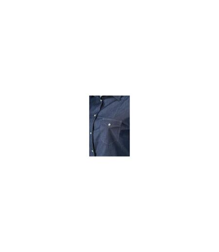 chemise manches longues jean Denim FEMME JN628 - bleu foncé