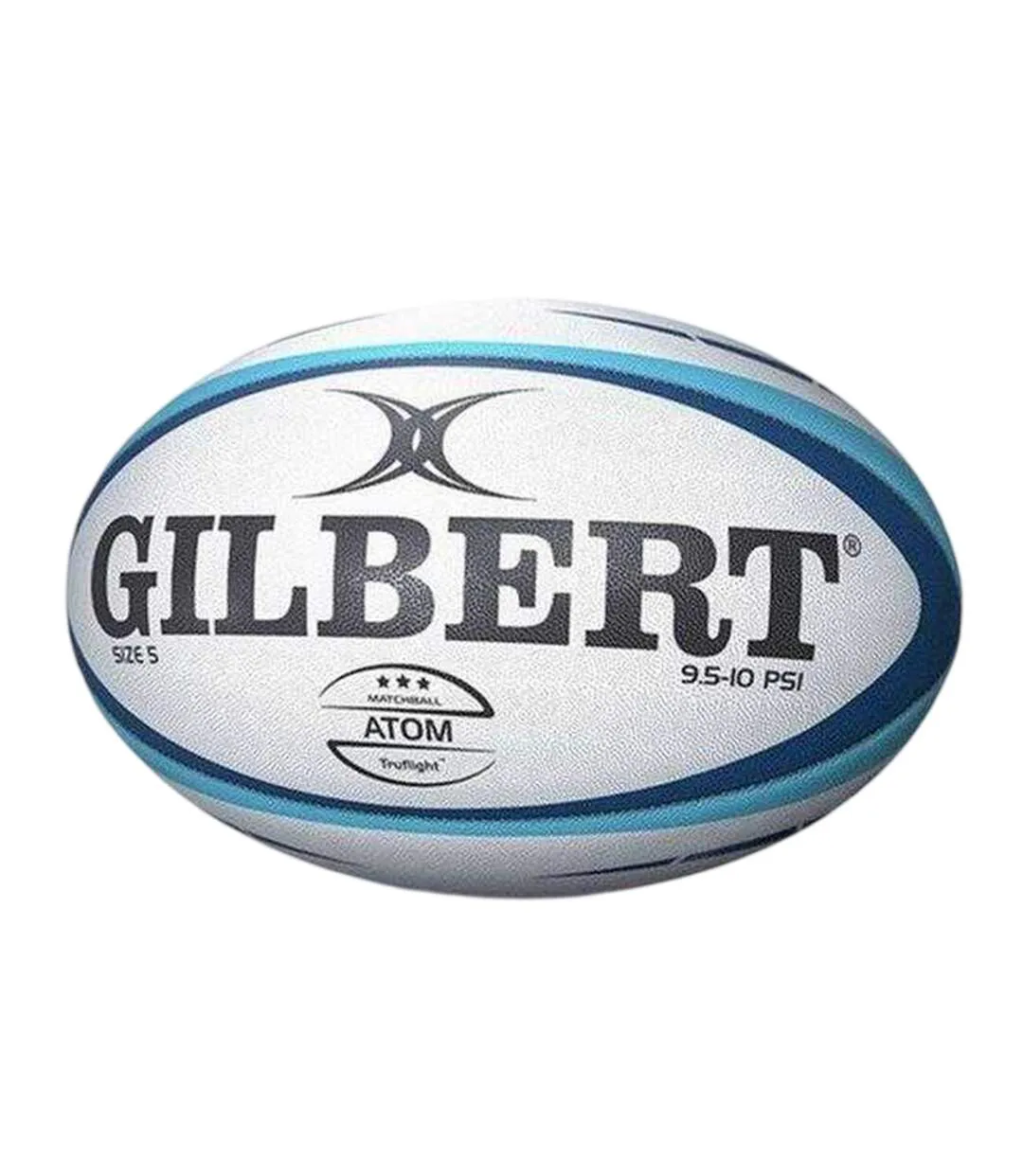 Ballon De Rugby Atom Match Taille 4 Bleu Gilbert-1