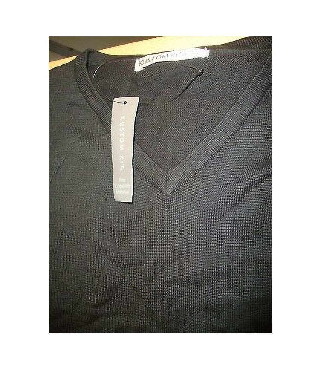 Arundel Pull À Col En V Homme Graphite Kustom Kit-3