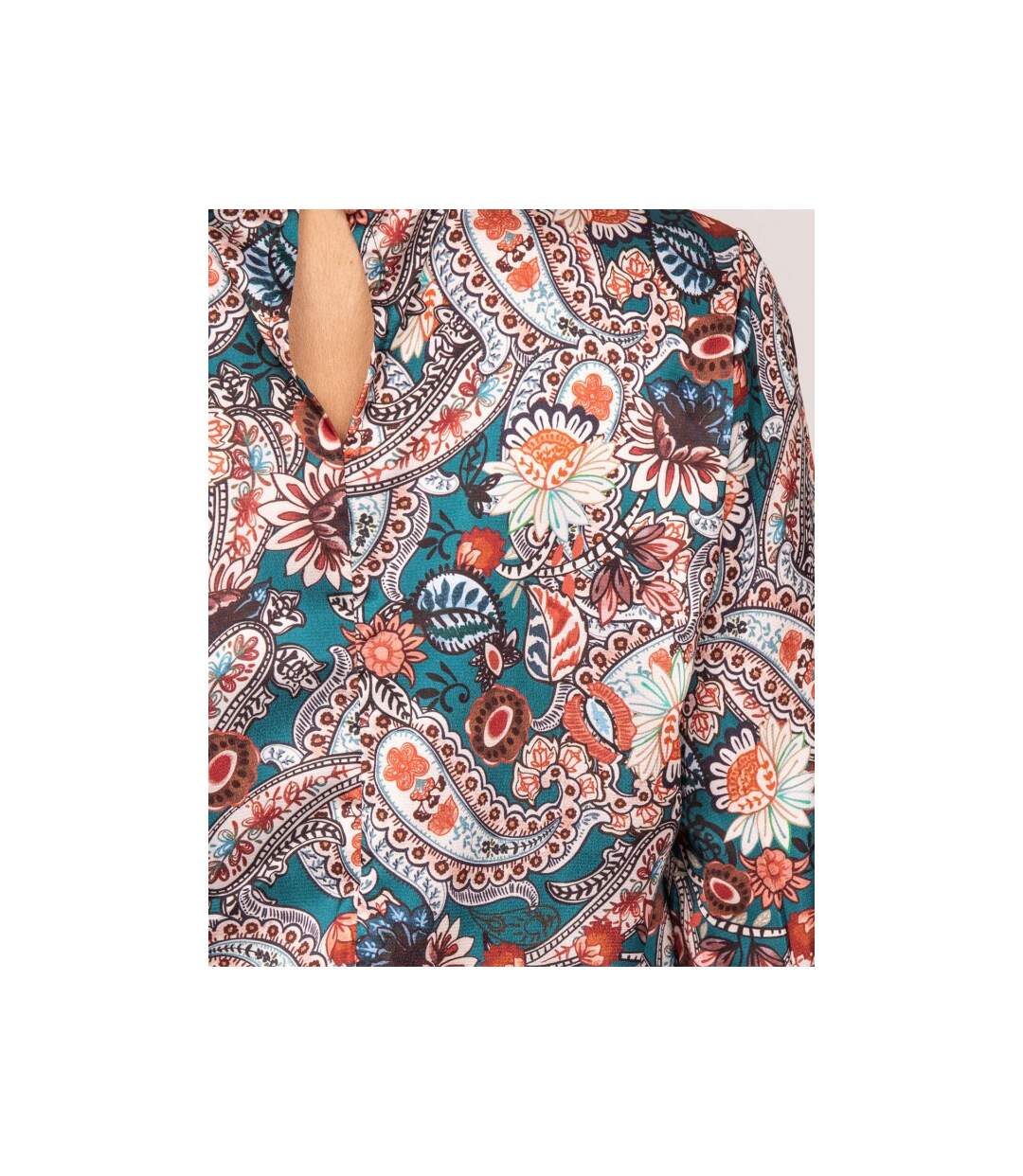 Blouse fluide motifs FABUS - Dona X Lisa-3
