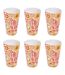 Lot de 6 Verres Réutilisables Soléa 38cl Multicolore-1