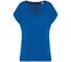 T-shirt loose à col V écoresponsable - Femme - PAT312 - bleu roi sea blue-1