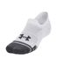 Pack Of 3  Unisex Adult Ultra-low Training Sports Socks  White Under Armour-2