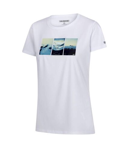 Regatta Womens/Ladies Fingal VIII Mountain T-Shirt (White) - UTRG9846