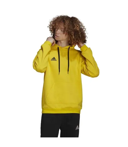 Sweat À Capuche Entrada Homme Jaune Noir Adidas