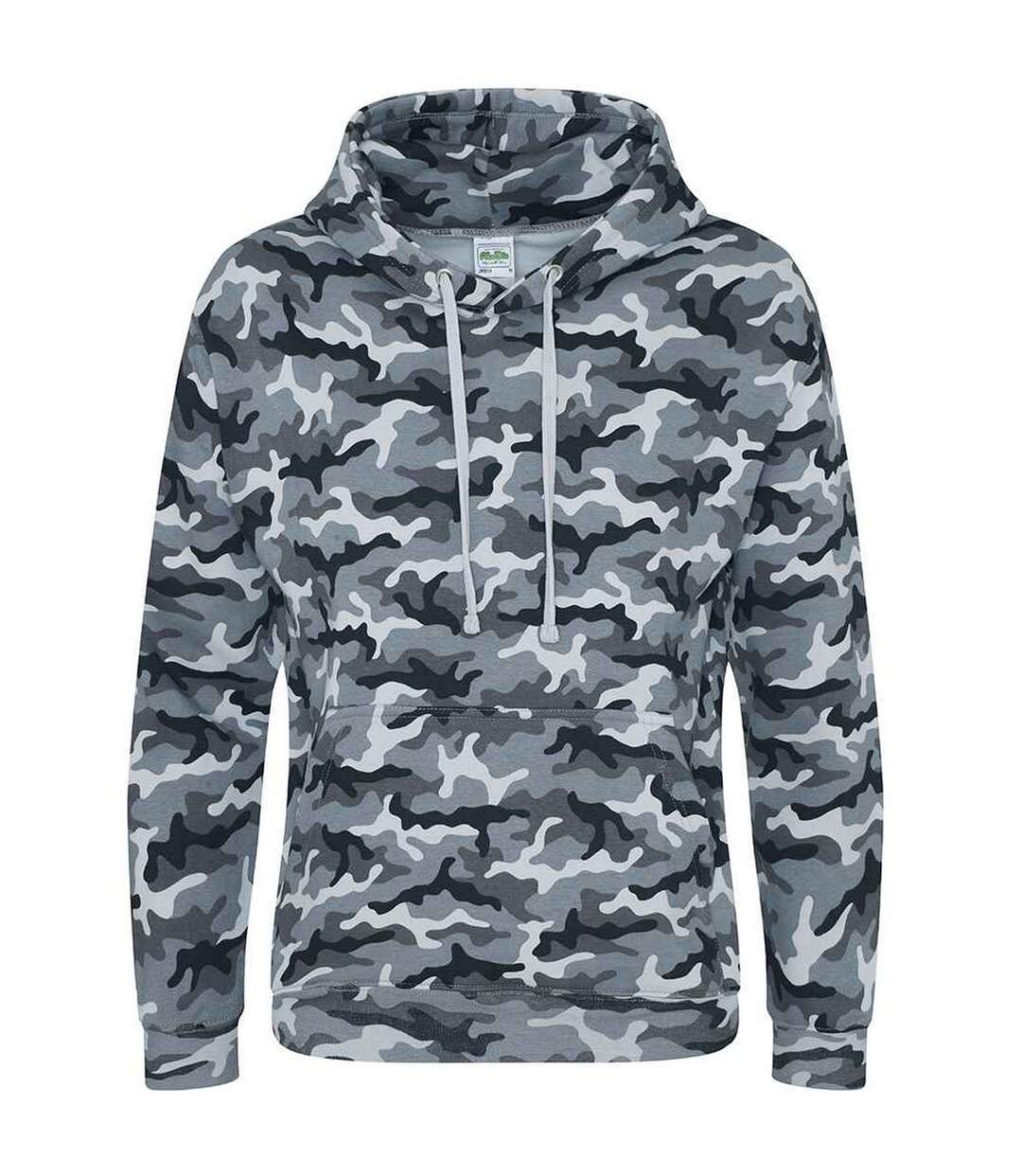 Sweat à capuche homme gris camouflage Awdis-1