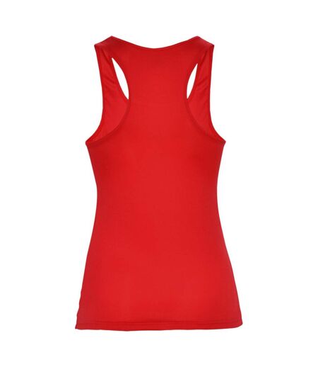 Womens/ladies shura sports tank top red Roly