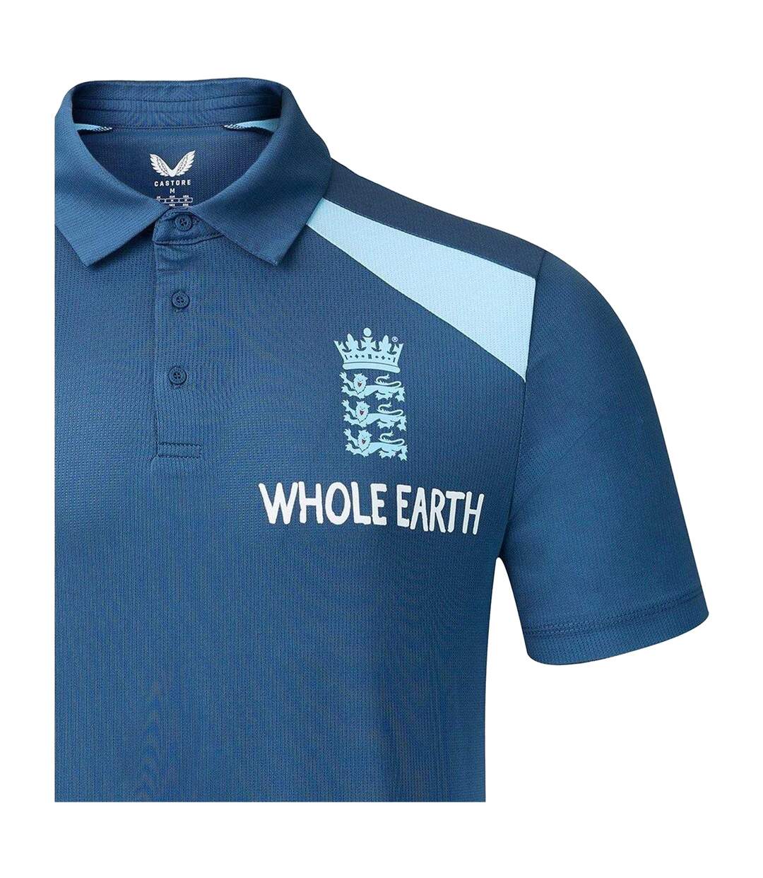 Polo Motif/style Cricket D´angleterre 2026/2027 Homme Bleu Marine Pastel Castore-3