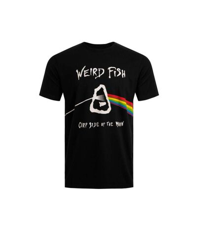 T-shirt carp side of the moon homme noir Weird Fish