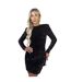 Robe Courte Motif/style Paillette Femme Noir AX Paris-2