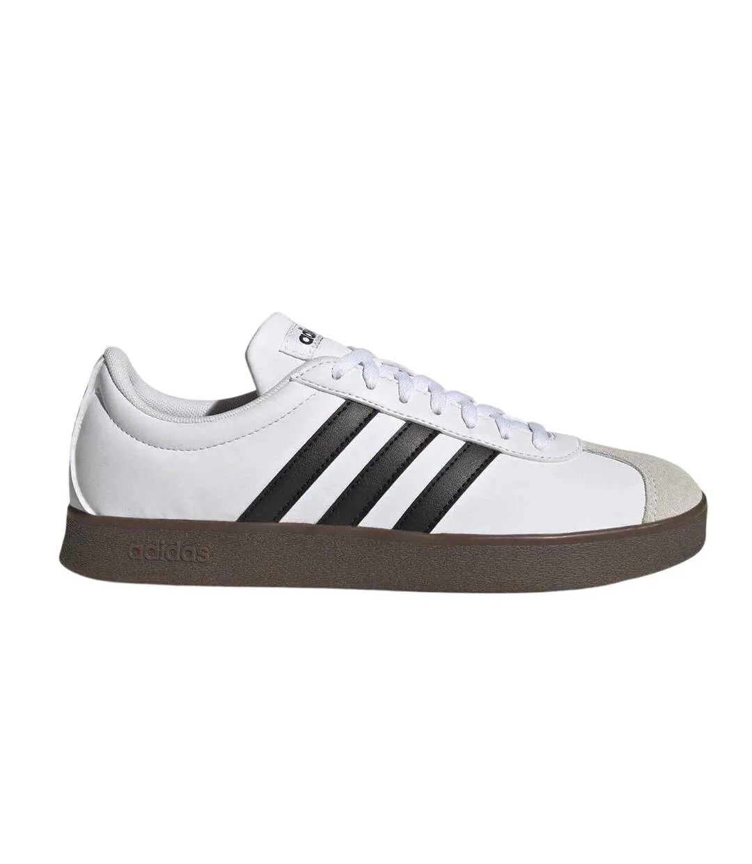 Baskets Motif/style 3 Rayures Femme Blanc Noir Marron Pâle Adidas-1