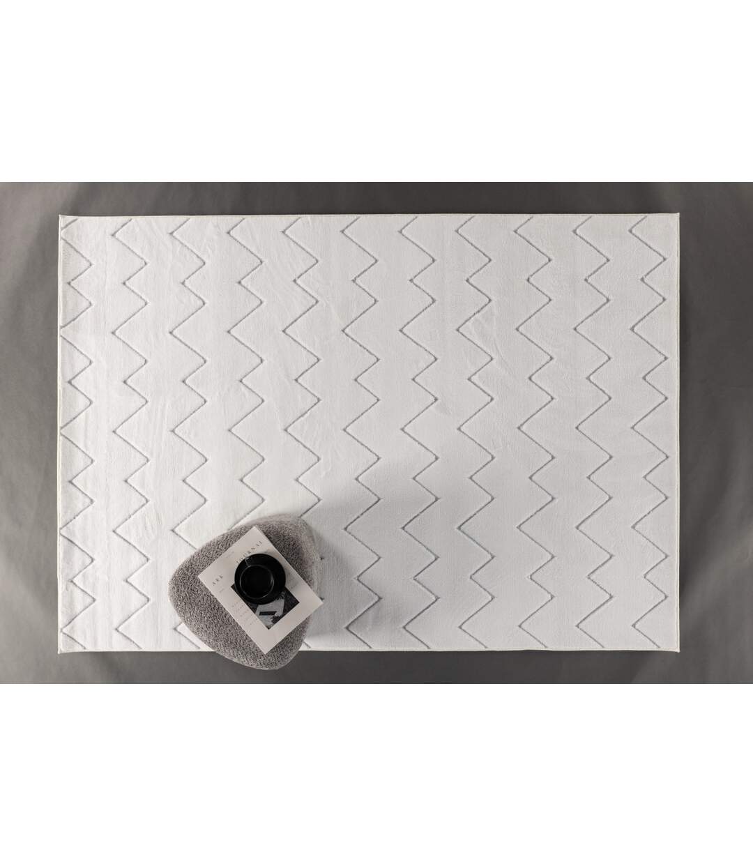 Tapis Déco Fia 200x290cm Blanc-4