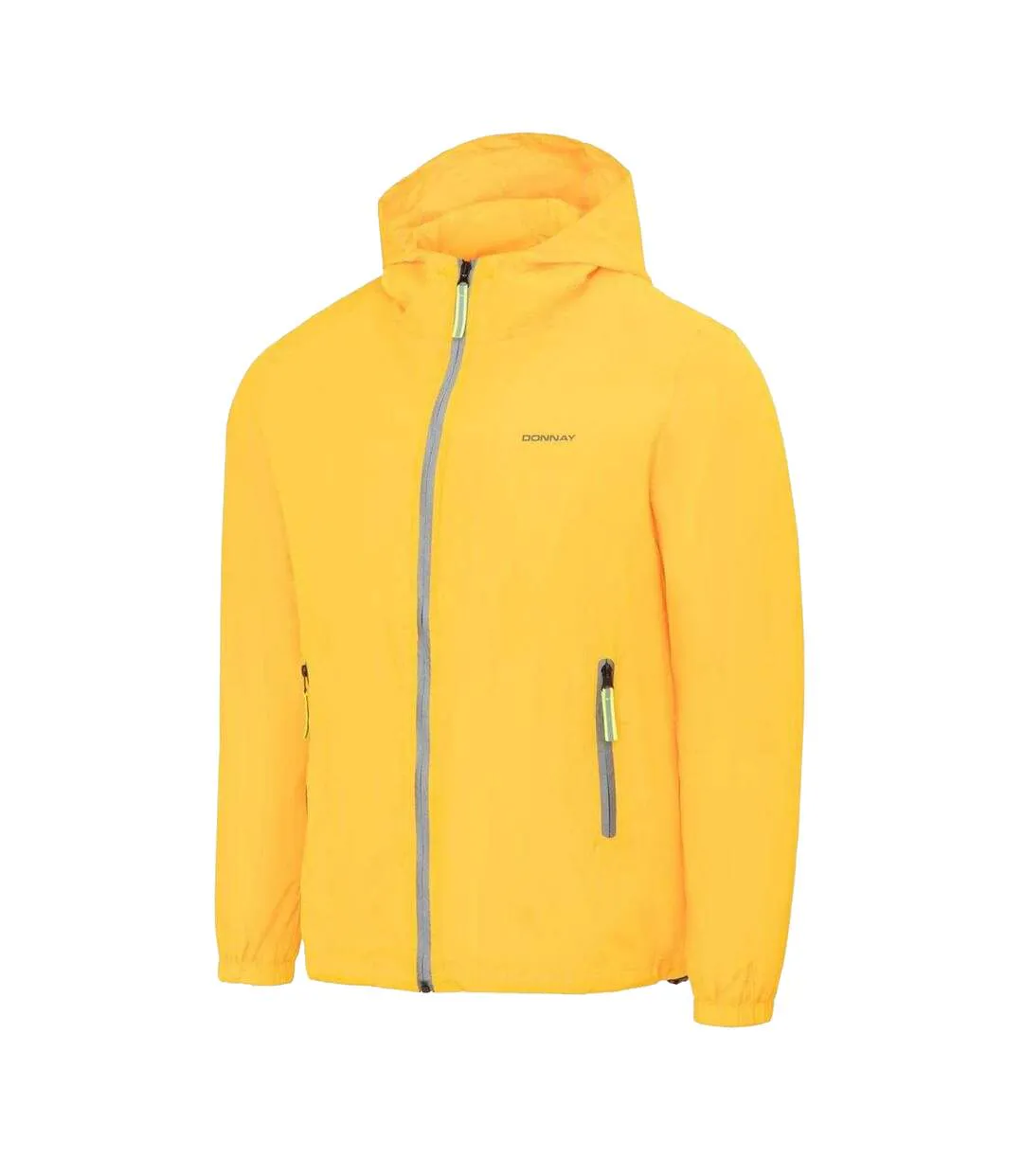 Mens Lightweight Hooded Jacket Yellow Donnay-3