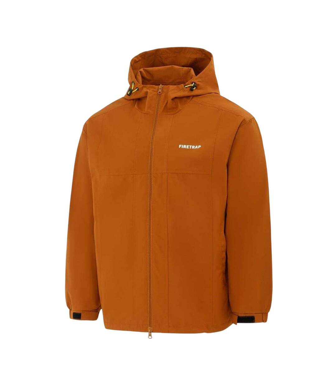 Mens Lightweight Hooded Jacket Coffee Firetrap-3