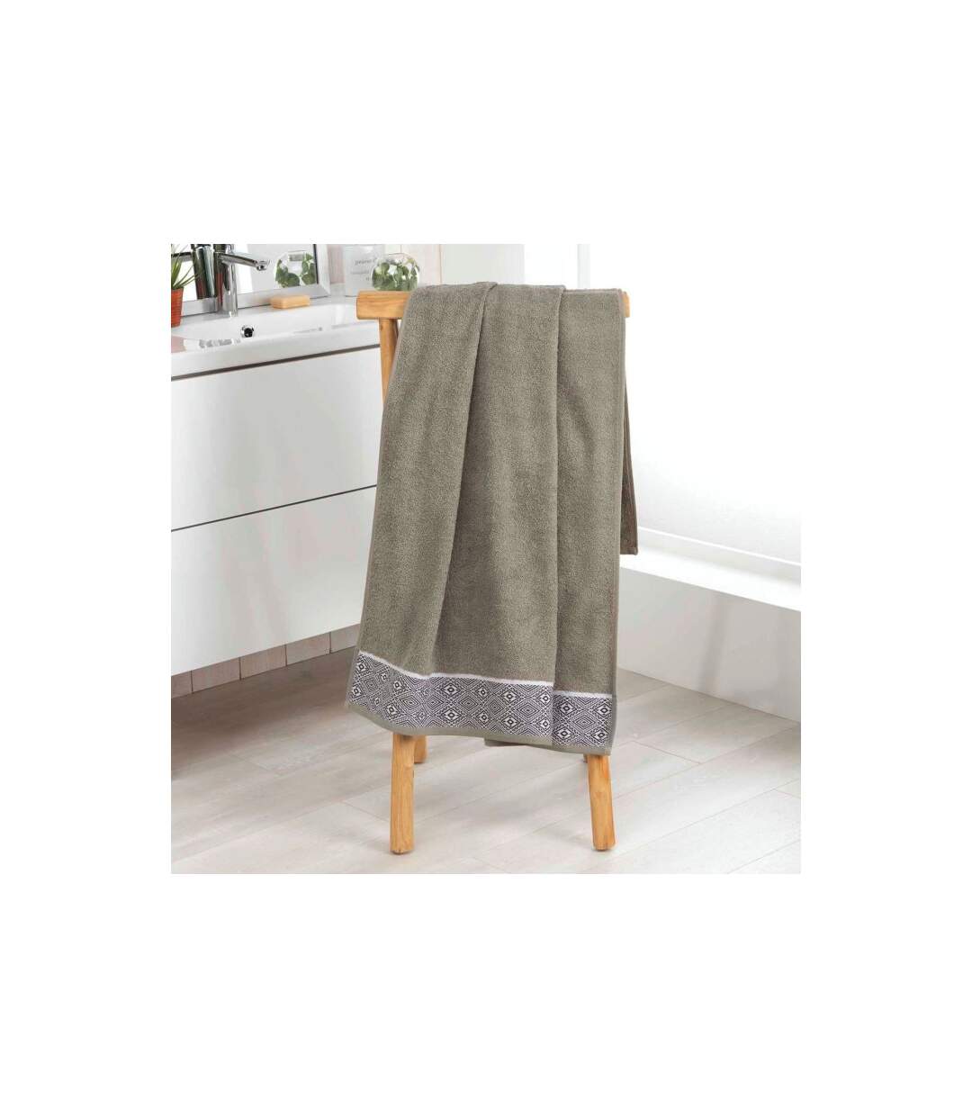 Drap de Bain Esteban 90x150cm Kaki-3