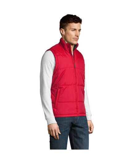 Warm Unisex Padded Bodywarmer Jacket Red SOLS