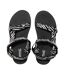 Womens/ladies Zebra Print Sandals Black White Regatta-4