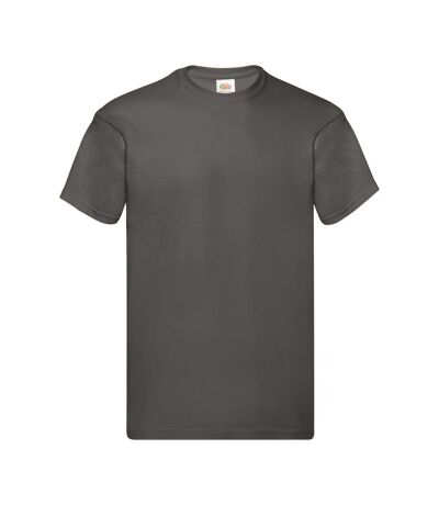 Mens Original T-shirt Light Graphite Fruit Of The Loom