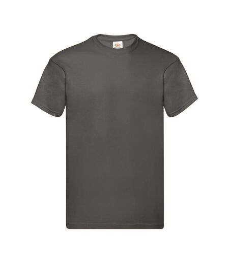Mens Original T-shirt Light Graphite Fruit Of The Loom