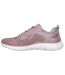 Womens/ladies Flex Appeal 5.0 Crusing Thru Trainers Mauve Light Blue Skechers-2