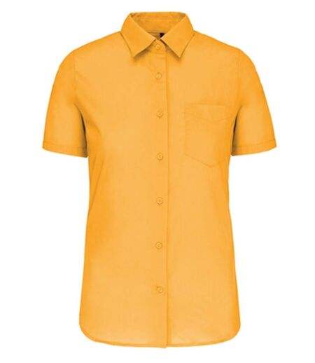 Chemise popeline manches courtes - Femme - K548 - jaune