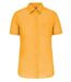 Chemise popeline manches courtes - Femme - K548 - jaune