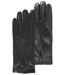 Isotoner Gants homme tactiles en cuir d'agneau - doublés soie