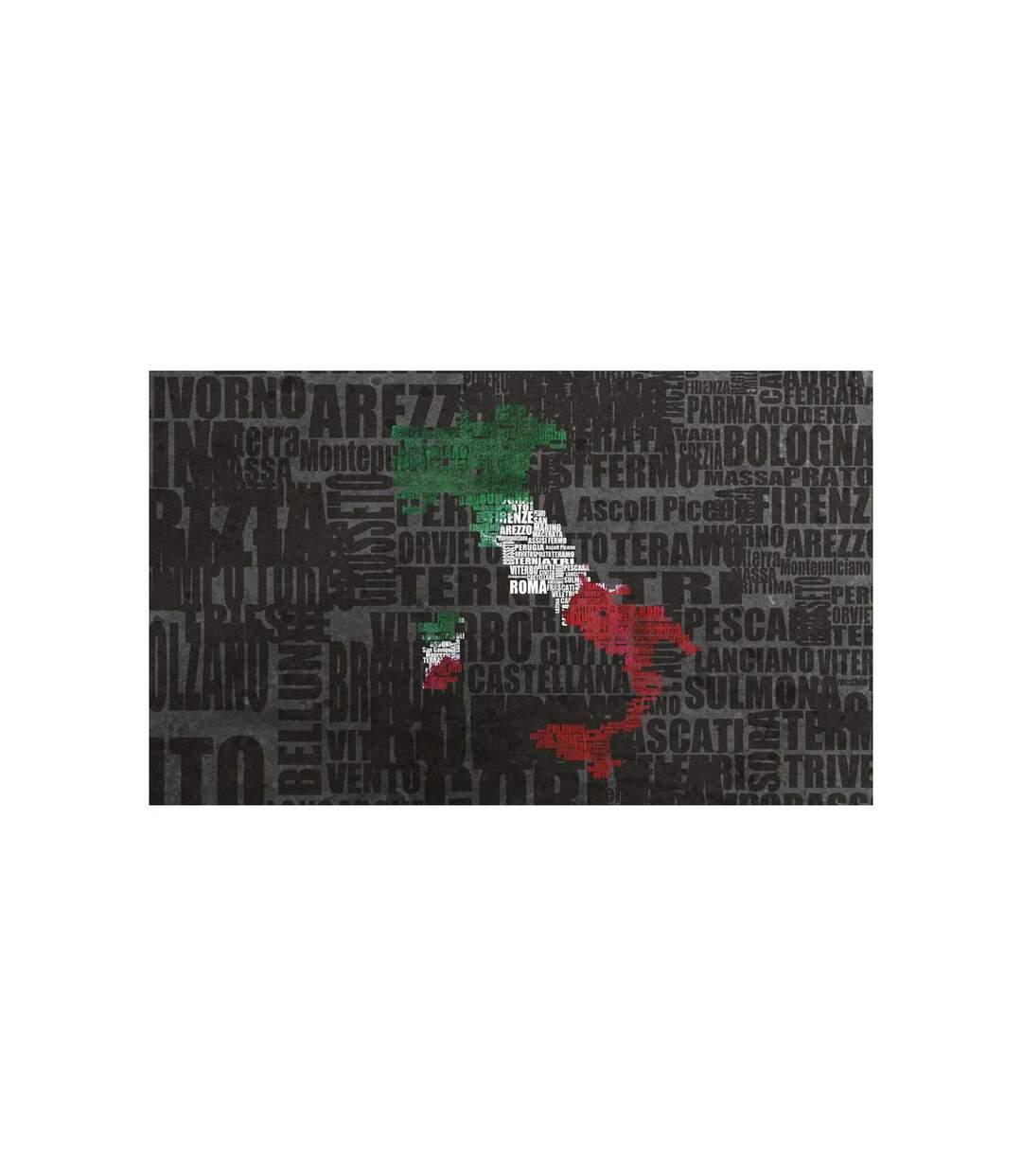 Papier Peint Text Map of Italy 270x450cm-2
