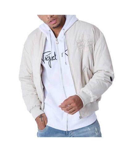 Veste Bomber Beige Homme Project X Paris Vague - S