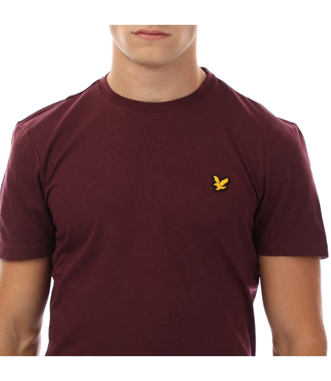 T-shirt Martin Homme Bordeaux Lyle & Scott-4