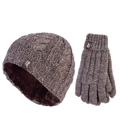 Heat Holders - Ladies Hat & Gloves Set for Winter - M/L