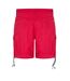 Womens/ladies Beach Cargo Shorts Red Puma-2